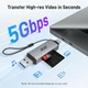 Кард-ридер Acer USB 3.0 + Type-C OTG 2 в 1, считыватель карт памяти SD MicroSD, адаптер для телефона, ноутбука и ПК - изображение 6