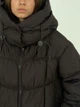 Коротка зимова куртка шоколад 3466/S - изображение 5