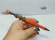 Ручка дизайнерская с авторскими бусинами с добавлением серебра 12153 ISTA Lampwork - изображение 7