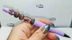Ручка дизайнерская с авторскими бусинами с добавлением серебра 12189 ISTA Lampwork - изображение 1