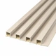 Декоративная рейковая панель на стену Sticker Wall SW-00001858 3000х160х23 мм Молочный (SHiz17065) - изображение 1