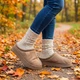 Тапочки-уггі жіночі коричневі Gipanis з хутряною підкладкою 40р (25-25,5 см) 8621 - зображення 2