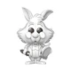 Фигурка Funko POP! Disney: Alice in Wonderland — Sketched White Rabbit (Белый Кролик) #1650 - изображение 2