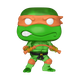 Фігурка Funko Pop! Television: Teenage Mutant Ninja Turtles — #1701 Мікеланджело (Translucent Green Special Edition) - зображення 2