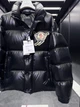 Чоловічий чорний глянцевий пуховик Moncler Leste 2XL - зображення 4