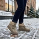 Ботинки женские зимние Dago Style бежевые на шнуровке 37р (23,3 см) 8066 - изображение 2