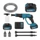 Аккумуляторная автомойка Krafftec Germany PRO 48 В мойка высокого давления 45 бар портативный очиститель 8 А·ч для авто дома сада велосипеда мебели плитки дорожек - изображение 7