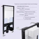 Готовое решение Qtap для ванной комнаты: подвесной унитаз Robin ML Ultra Quiet 490x365x325 + комплект инсталляции Standard (круглая кнопка Chrome) - изображение 3
