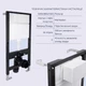 Готовое решение Qtap для ванной комнаты: подвесной унитаз Gemini Ultra Quiet 485x340x350 + комплект инсталляции Standard (круглая кнопка Chrome) - изображение 4