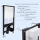 Готовое решение Qtap для ванной комнаты: подвесной унитаз Swan Ultra Quiet 485x360x320 + комплект инсталляции Standard (линейная кнопка Chrome) - изображение 4