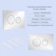 Готовое решение Qtap для ванной комнаты: подвесной унитаз Taurus Ultra Quiet 485x360x350 + комплект инсталляции Standard (круглая кнопка Chrome) - изображение 5