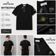 Мужская футболка хлопковая Stone Island M Black - изображение 1