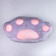 Детский плед игрушка подушка 3 в 1 флисовый плед на подарок ребенку 110×170 см Лапка Серый - изображение 4