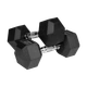Гантелі REBEL ACTIVE HEX гумовані 2x10 кг (RBA-2325-10) - зображення 2