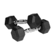Гантелі REBEL ACTIVE HEX гумовані 2x3 кг (RBA-2325-03) - зображення 2