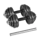 Гантели чугунные регулируемые REBEL ACTIVE 30 кг с чемоданом и грифом - изображение 1