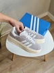 Кроссовки женские Adi Gazelle Bold Platform Grey White / кеды Ади Газель болд серые белые 40 - изображение 2