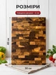 Торцевая разделочная доска из дуба 40x30x4 см, профессиональная кухонная деревянная доска ручной работы с ножками - изображение 2