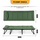 Металлическая раскладная кровать LEOBRO Green LB-FB-S1-GRN с матрасом - изображение 7
