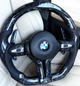 Кермо Premium BMW F Series M Performance кований карбон з LED-екраном F20 F21 F22 F23 F30 F31 F32 F33 F36 X3 F25 F26 F15 F16 синє (B-44) - изображение 1