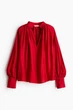 Блуза з віскози H&M 1246115004c70 M червона (100015488) - зображення 2
