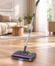 Акумуляторний електровіник Cordless 15 Вт бездротовий віник 2500 мА·год електрична щітка для підлоги до 65 хв електровіник з контейнером 300 мл 4 LED для прибирання пилу крихт волосся шерсті - зображення 7