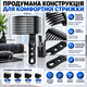 Профессиональный набор гребешков 4-в-1 Blend Friend для фейда и тушения волос (черный). Съемная парикмахерская расческа-насадка - изображение 7