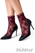Шкарпетки мереживні Fiore Ismena One Size Burgund - зображення 1