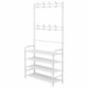 Вешалка-стойка для одежды и обуви Multifunctional Shoe & Hat Rack 80 х 25.5 х 170 см (R94054) Белый - изображение 1