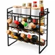 Полка кухонная Modern Home 3 яруса 34 х 18 х 37.5 см (M50225) Черный - изображение 1