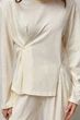 Вільний костюм з лонгом на гудзику та прямими штанами LR31208r кремовый ONE SIZE - изображение 4
