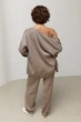 Трикотажний костюм з кардиганом, топом та брюками LR26347r кофейный ONE SIZE - зображення 2