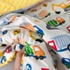 Плед-одеяло со съемным утеплителем для мальчика 100х80 см Oh My Kids «Строительные разноцветные машинки» желтый - изображение 3