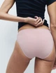 Набір бавовняні трусики Marks&Spencer модель High legs 20(48) 5 шт bitter chocolate 0271 - зображення 5