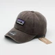 Кепка Patagonia с вышитым лого коричневая бейсболка патагония one size - изображение 1