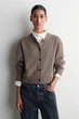 Жіночий кардиган COS Merino Wool Cardigan Бежевий L (1331604002) - изображение 1