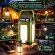 Кемпинговый фонарь-трансформер, 4 LED панели, солнечная зарядка, USB Type-C (зеленый) - изображение 4