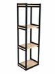 Стелаж у стилі Loft вузький 120х35х25 в дитячу, офіс, спальню Стелаж для речей, книг, документів та різних дрібничок - изображение 4