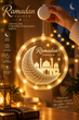 Набір світлодіодних підвісних декорацій Ramadan Kareem 21 см 4 шт. тепле біле світло - изображение 2