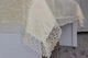 Скатертина святкова з мереживом 150x220 см тканинна 3385-dk PB1627 - зображення 2