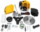 Бензокоса DeWalt DCM881N 5,4 кВт мотокоса бензинова 7,3 к с тример 52 см³ 11500 об хв з прямою штангою 28 мм ножем ліскою фрезою для трави бур'янів чагарників саду ділянки - зображення 8