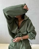 Костюм для женщин оверсайз теплый, флис Мальта 2938 Зеленый т. 42-44 - изображение 2
