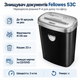 Уничтожитель документов Fellowes 53C P-4 10 листов 23 л Grey (f.U4653101) - изображение 1
