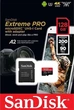 Карта пам'яті micro SD SanDisk 128gb extreme Pro A2 10 клас швидкісна microsd U3 для екшен камер sdxc Сд карта 128 гб - зображення 6