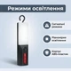 Кемпинговый фонарь-лампа XO YH18, аккумулятор 1500 мА·ч, Type-C, 76 LED, крюк и магнит - изображение 2