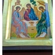 Писана грецька ікона Свята Трійця (Старозавітна) 17×21 см - зображення 8
