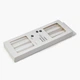 Набор столовых свечей MBM HOME 4 шт. 25 см белый металлик (FR-17 METALLIC WHITE) - изображение 4