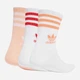 Носки Adidas CREW SOCK 3STR белый, розовый, красный (40-42) JI9472 40-42 - изображение 2
