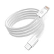 Кабель MAKE Type-C to Lightning 30W 1м Nylon White - изображение 1