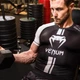 Футболка спортивна "Venum" для боксу та фітнесу чорна з білим XS - изображение 5